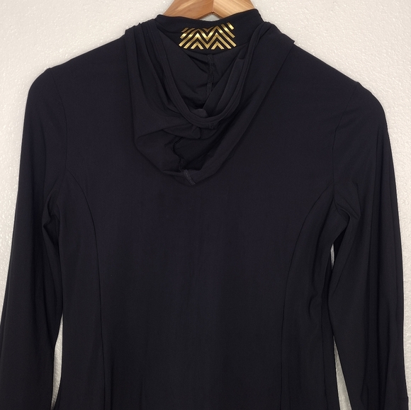 Monreal London Women's Black Full Zipper Active Athletic Long Sleeve Jacket Sz M - Picture 5 of 15